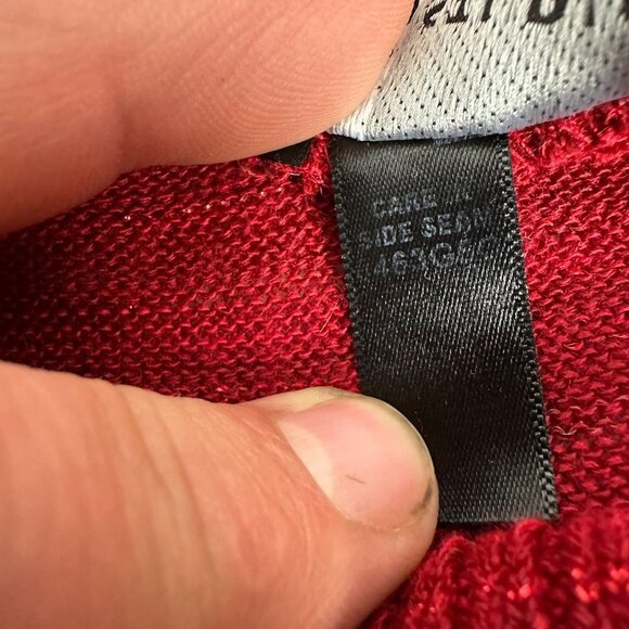 AB Studio Women's Red Knit Cowl Neck Sweater Size M - Picture 6 of 9